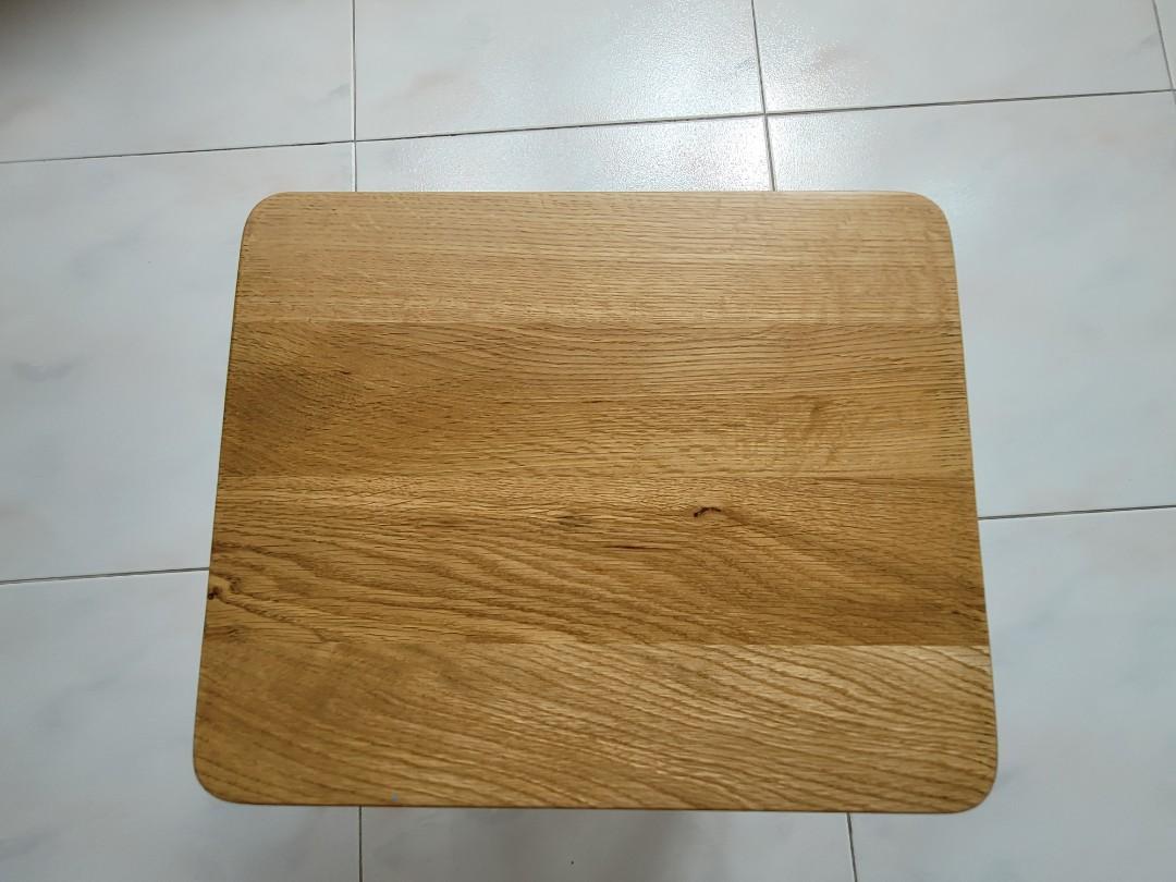 Solid wood stool (Category: Chairs) located in Singapore. Submitted by bennie0303 (Listing ID 1158486649, Image 1). Description: 320*260*300mm there are 4 pcs in total. price is for 1.