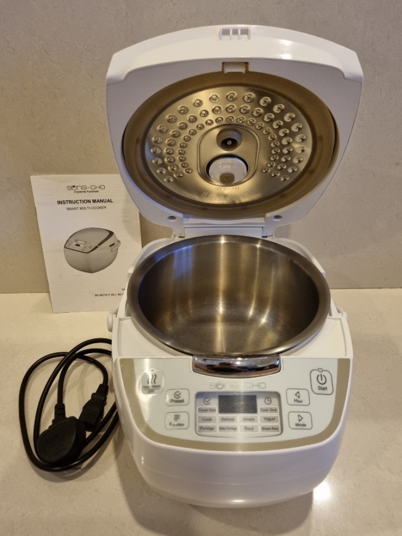 Songcho Stainless Steel 1.0L Rice Cooker SCGC10, TV & Home Appliances