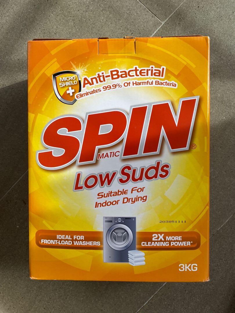 SPIN Low Suds Detergent 3 Boxes x 3kg, Everything Else on Carousell