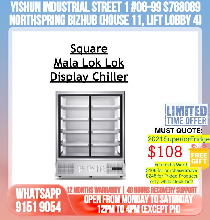 Square Mala Lok Lok Display Chiller, TV & Home Appliances, Kitchen ...