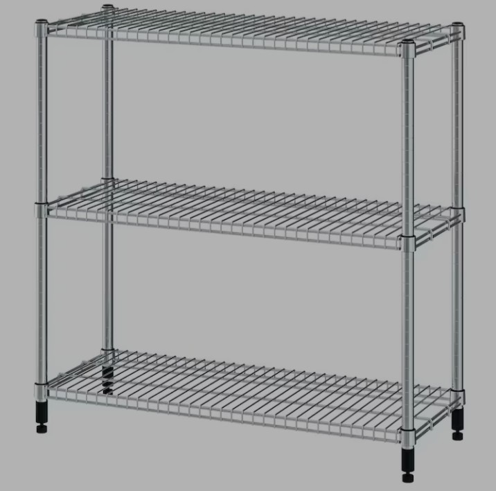 Galvanised metal rack, Furniture & Home Living, Furniture, Shelves ...