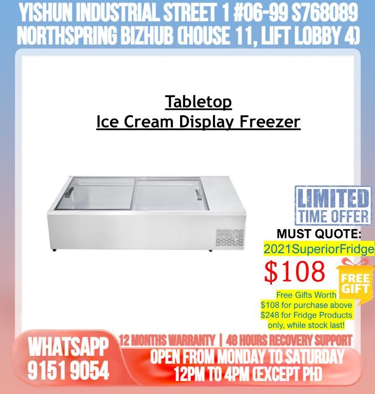 Tabletop Ice cream Display Freezer, TV & Home Appliances, Kitchen