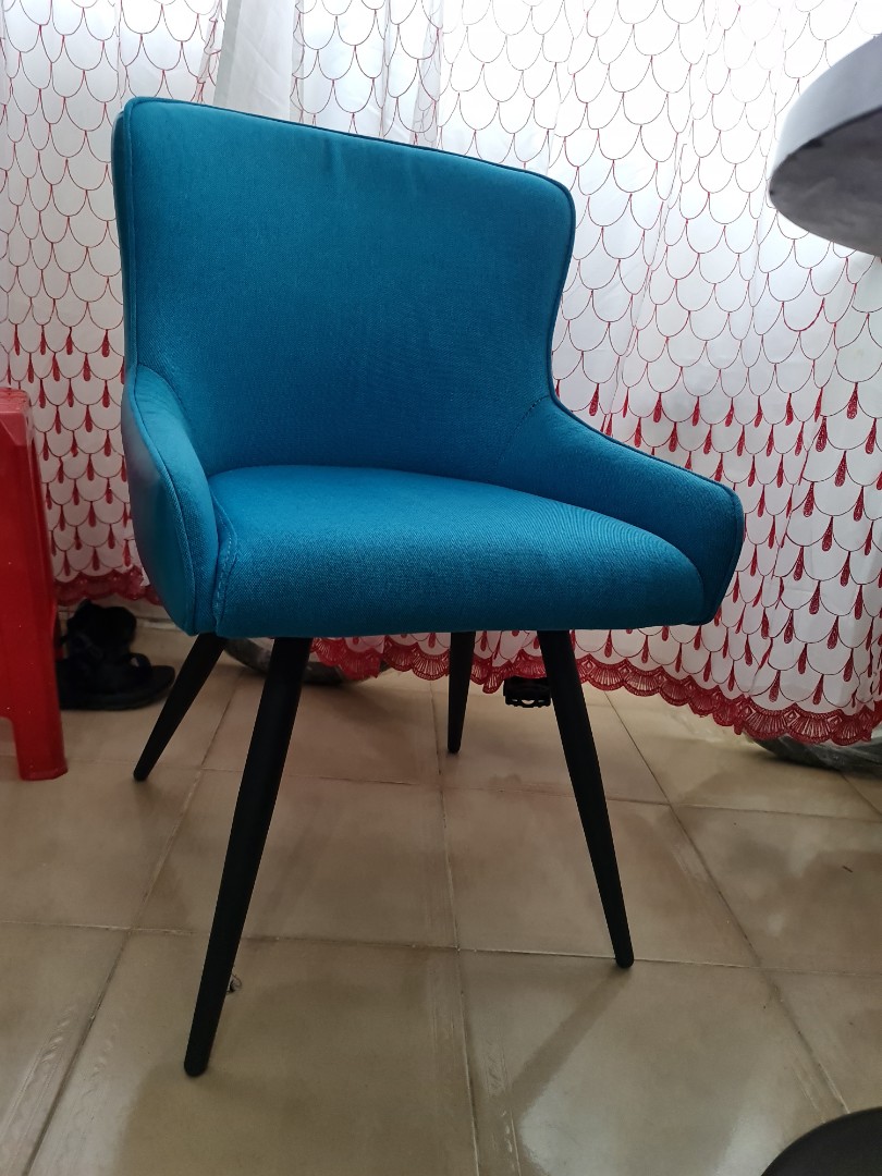 teal coloured chairs