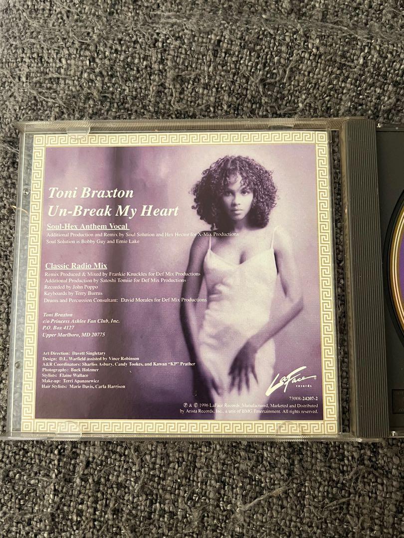 Toni Braxton un-break my heart CD Single, Hobbies & Toys, Music