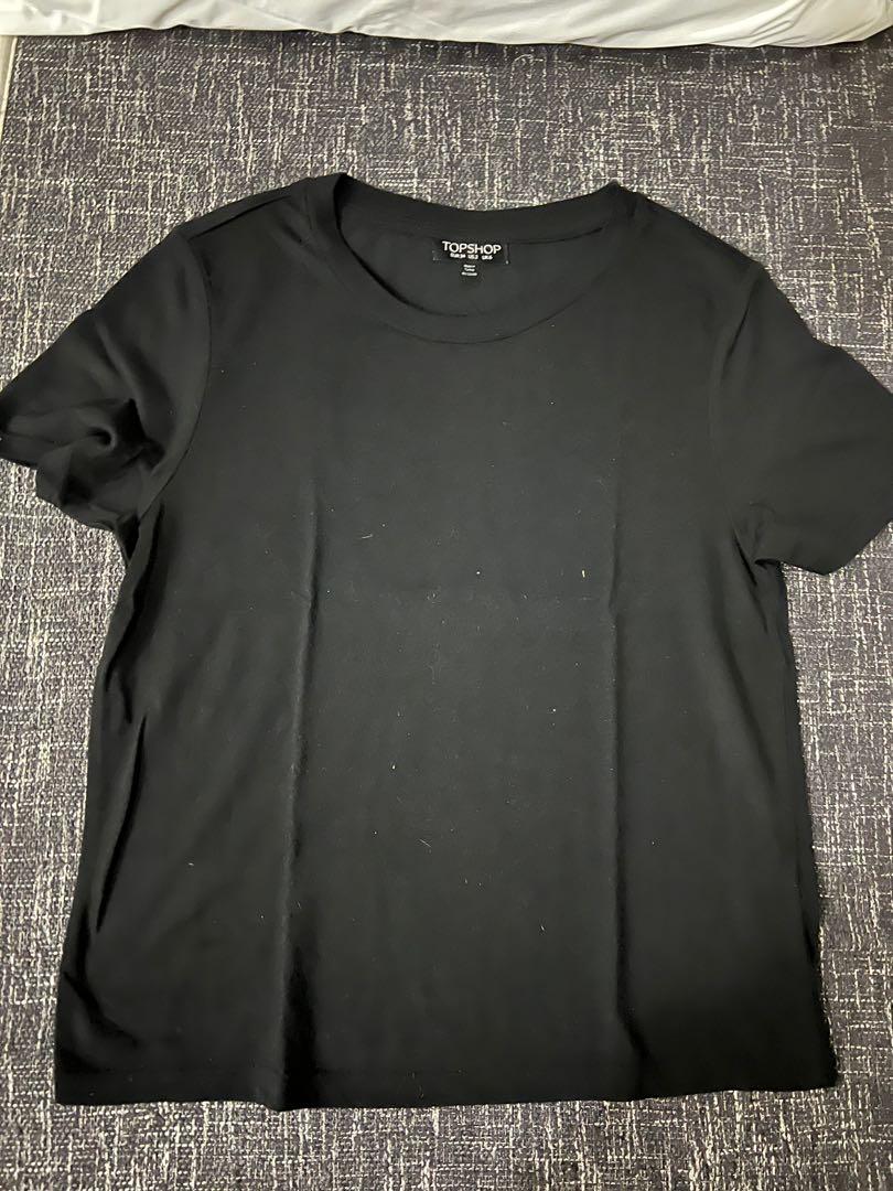 Topshop Black Tshirt size 34, Women's 