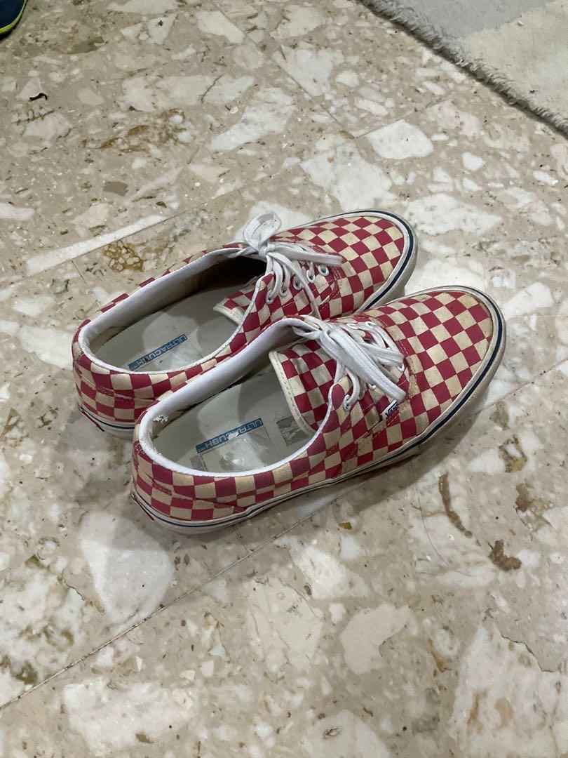 Checkerd vans red new arrivals