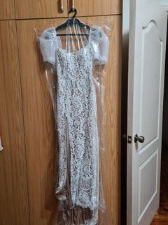 White formal gown