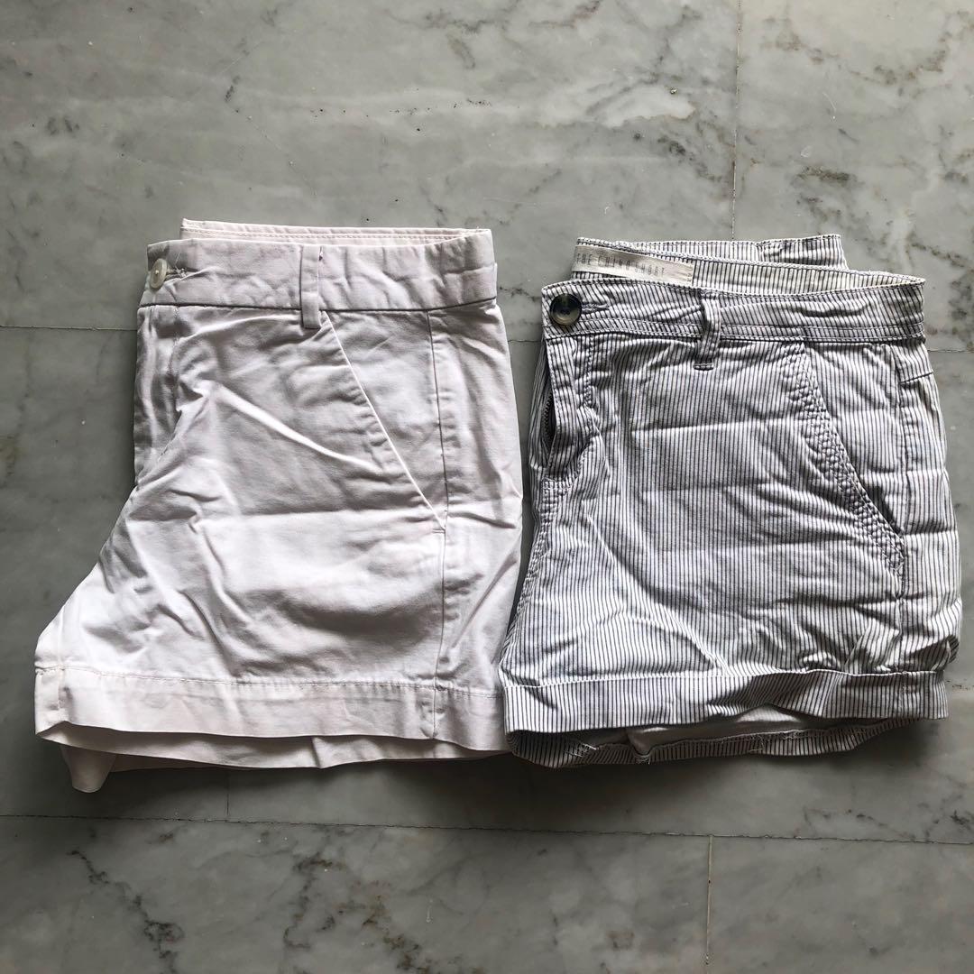 White sales khaki shorts
