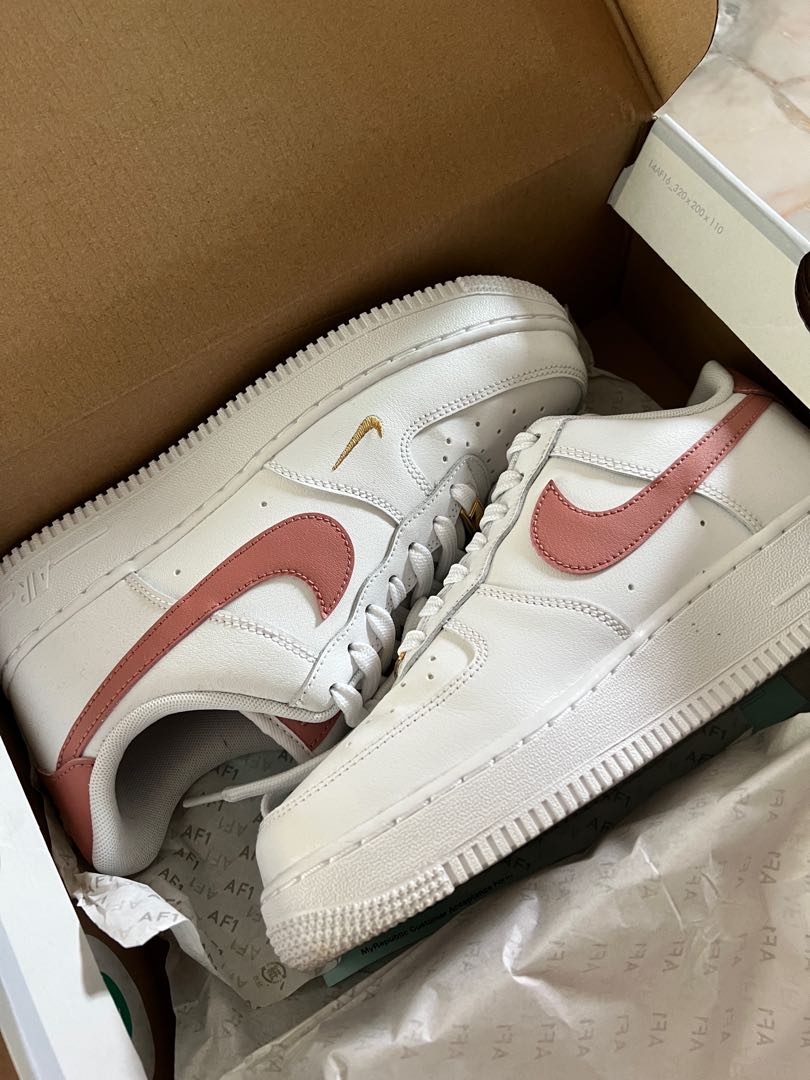 air force white rust pink