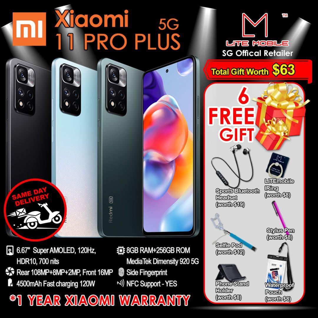 Xiaomi Redmi Note 11 Pro Plus 5G 256GB Local Singapore Year