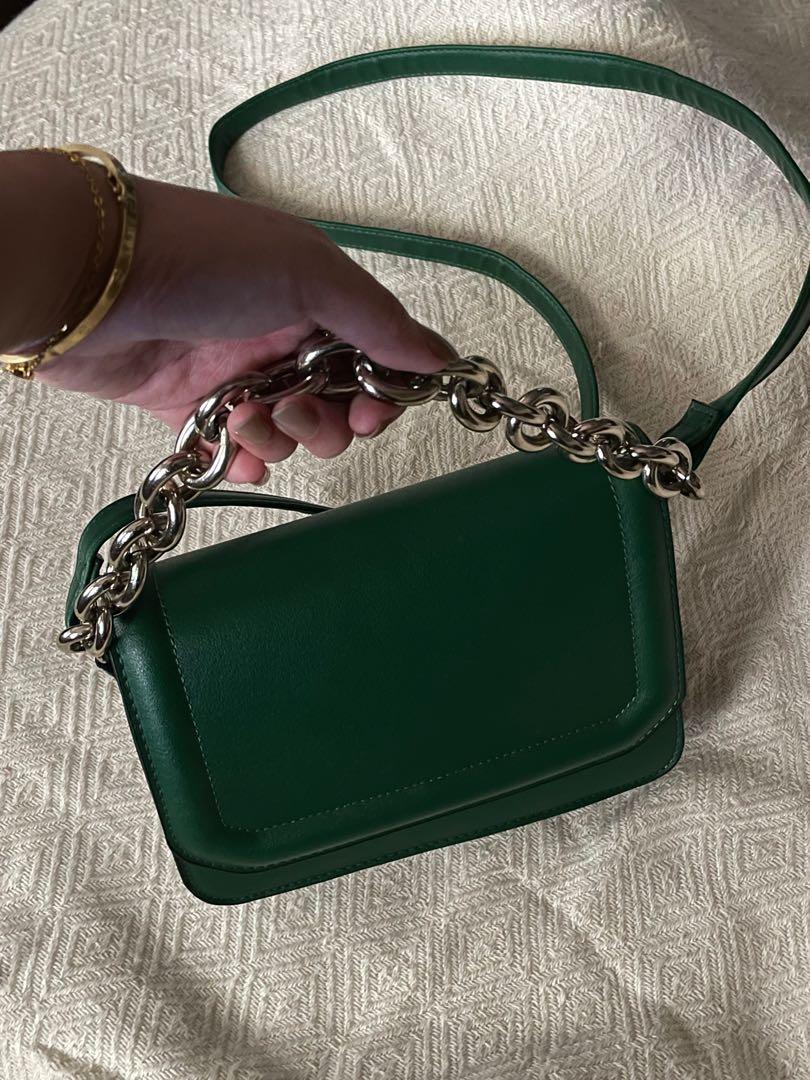 ZARA green cross body bag, Women's Fashion, Bags & Wallets, Crossbody