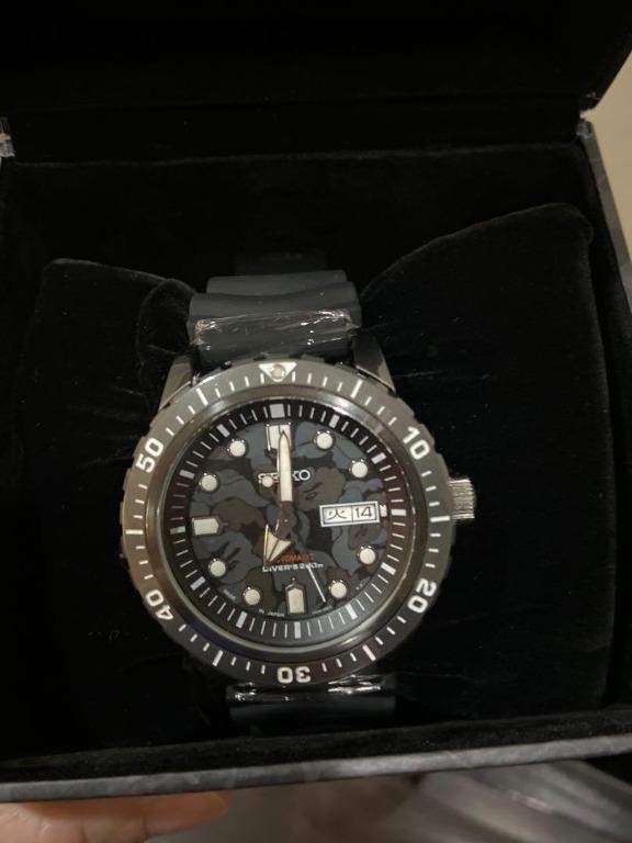 電子消費券2022 佐敦門市100% 全新精工SEIKO X BAPE® ABC CAMO