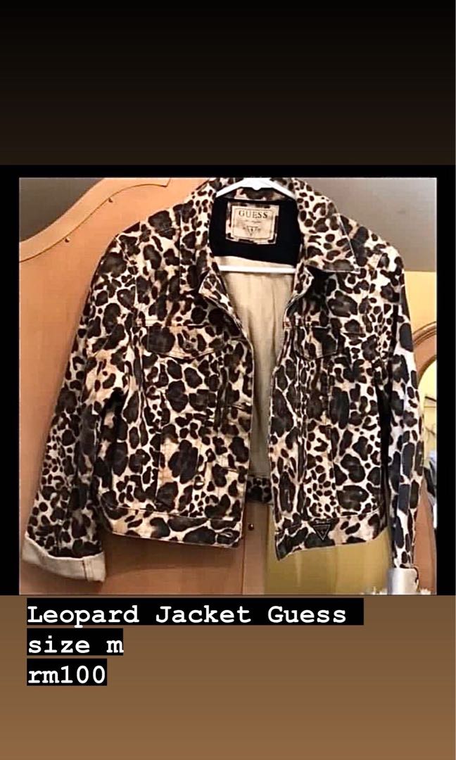 guess leopard print jacket