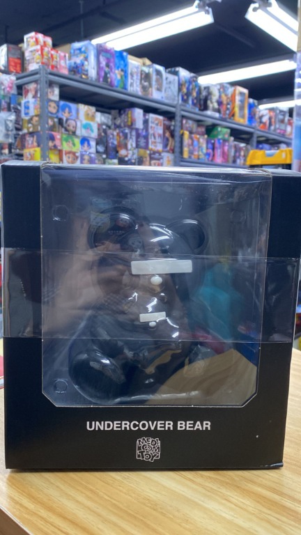 全新Medicom Toy VCD Undercover Bear Jun Takahashi Vinyl Collectible Dolls  Black 黑色熊仔, 興趣及遊戲, 玩具 遊戲類- Carousell