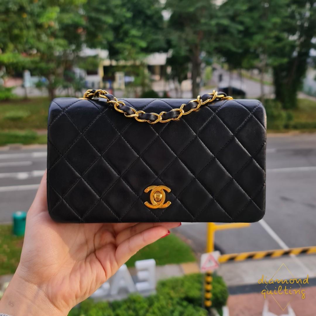 🖤 [SOLD VIA STORIES] VINTAGE CHANEL MINI CLASSIC QUILTED FULL FLAP BAG  BLACK LAMBSKIN 24K GHW GOLD HARDWARE CF 19CM 19 CM, Luxury, Bags & Wallets  on Carousell