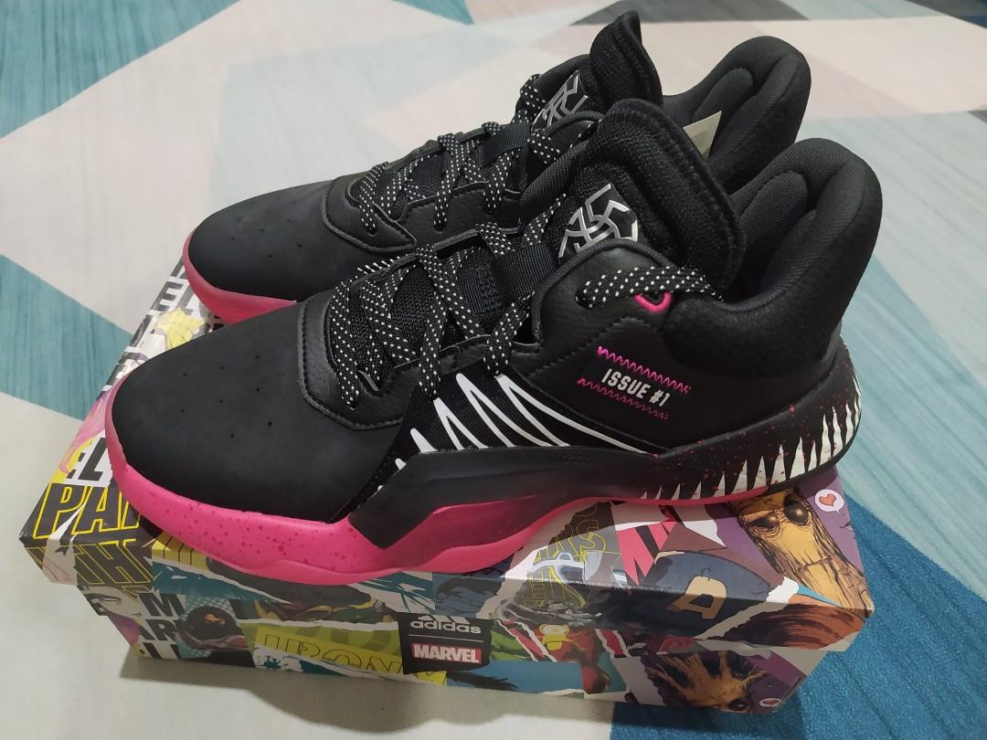 adidas D.O.N. Issue #1 (ORIGINAL) Symbiote (Venom) Size: 8.5 US [BRAND DEAD STOCK / with box Condition: 10/10, Men's Fashion, Footwear, on Carousell