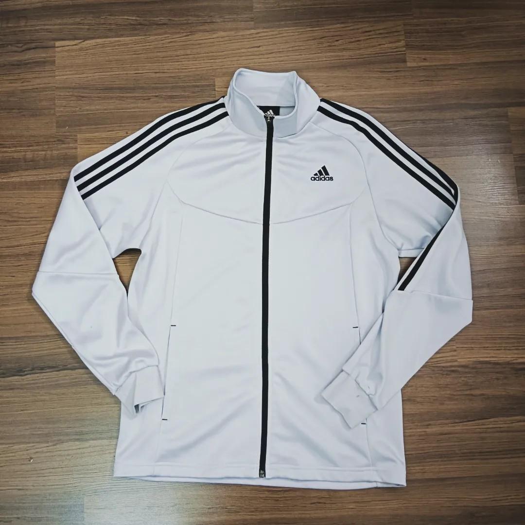 Jacket adidas white hot sale