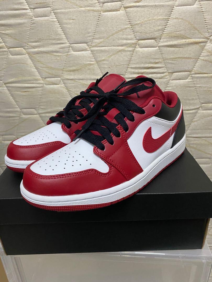 air jordan 1 low reverse black toe aj1 chicago, Men's Fashion, Footwear,  Sneakers on Carousell
