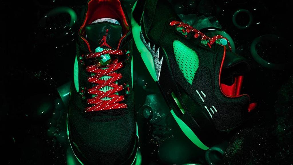 Air Jordan 5 Low x CLOT Anthracite Jade
