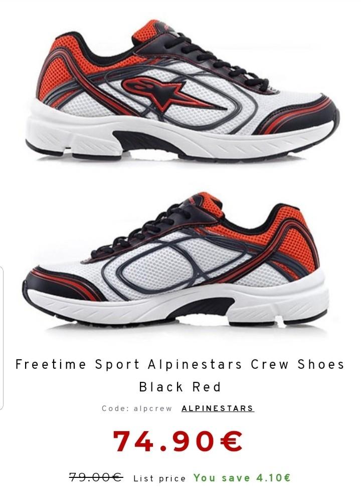 Alpinestars Crew FREETIME shoe series. Rare collection size Euro