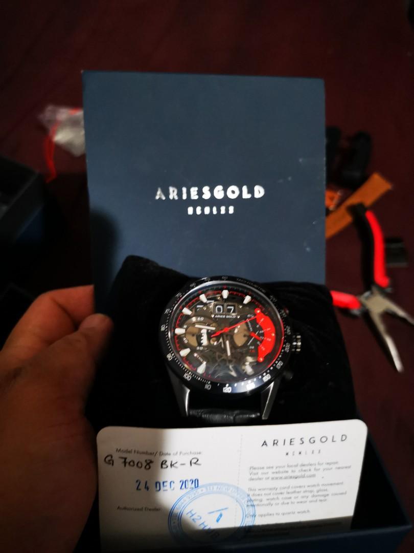 Aries Gold Men watch unused Men s Fashion Watches Accessories Watches on Carousell