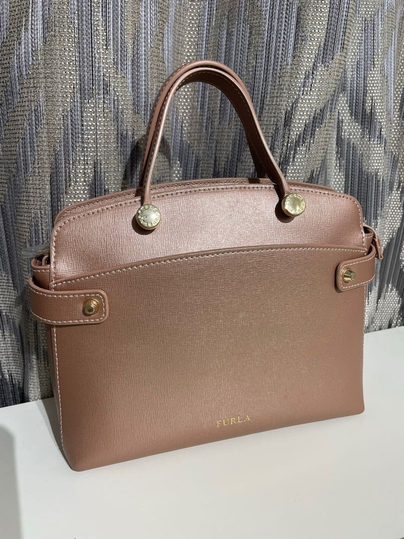 Authentic Furla Agata Leather Handbag Luxury Bags Wallets on Carousell