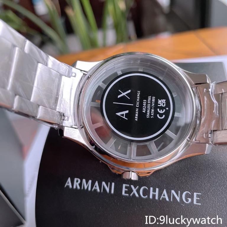 AX2403 ARMANI EXCHANGE skeleton man's quartz watch versatile chrono  business gentleman timepiece, Men's Fashion, Watches & Accessories, Watches  on Carousell