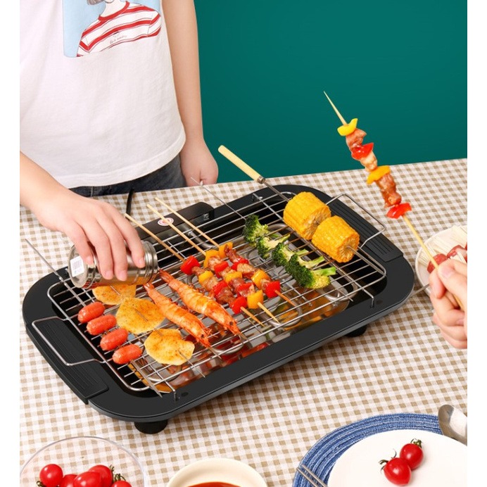 bbq grill Smoking-free Electric Bbq Grill Non-stick Pan baking plate ...
