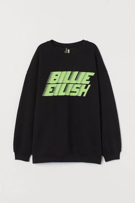 Billie eilish sweater h&m clearance