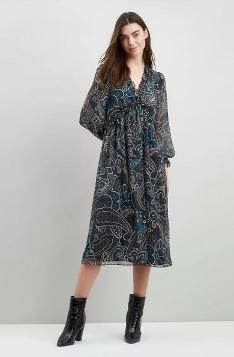 Wallis blue paisley shop dress