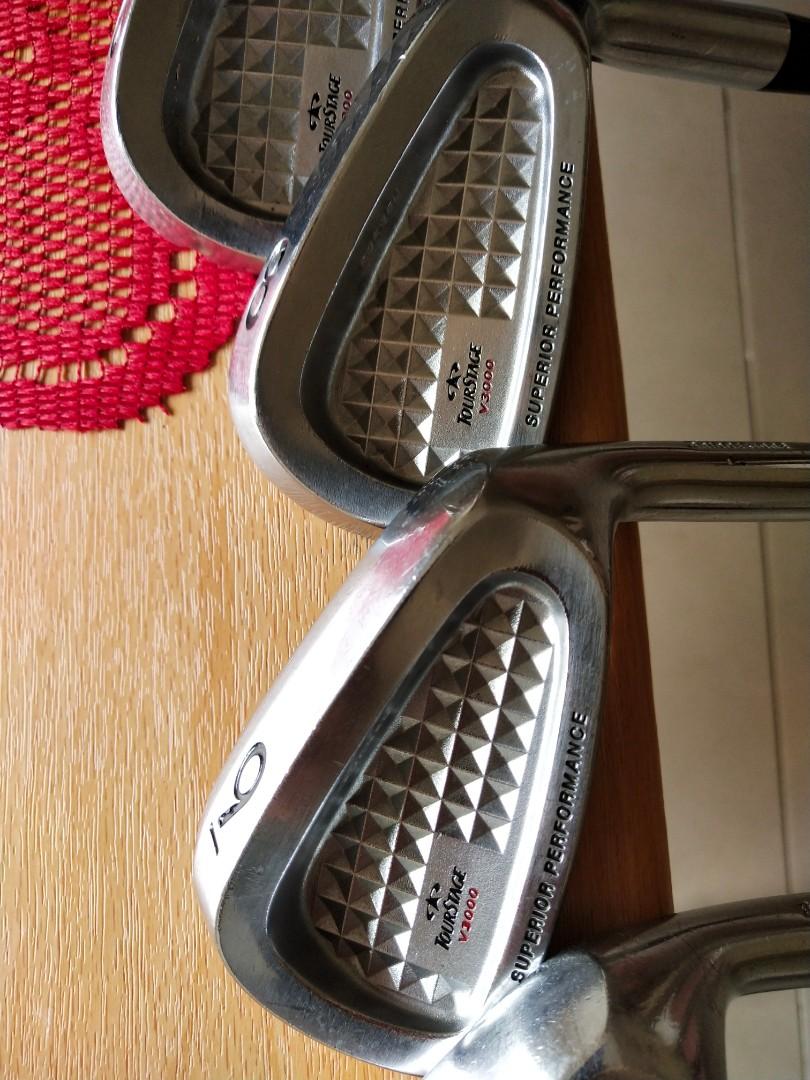 Bridgestone tourstage v3000 premium golf iron heads only, Sports