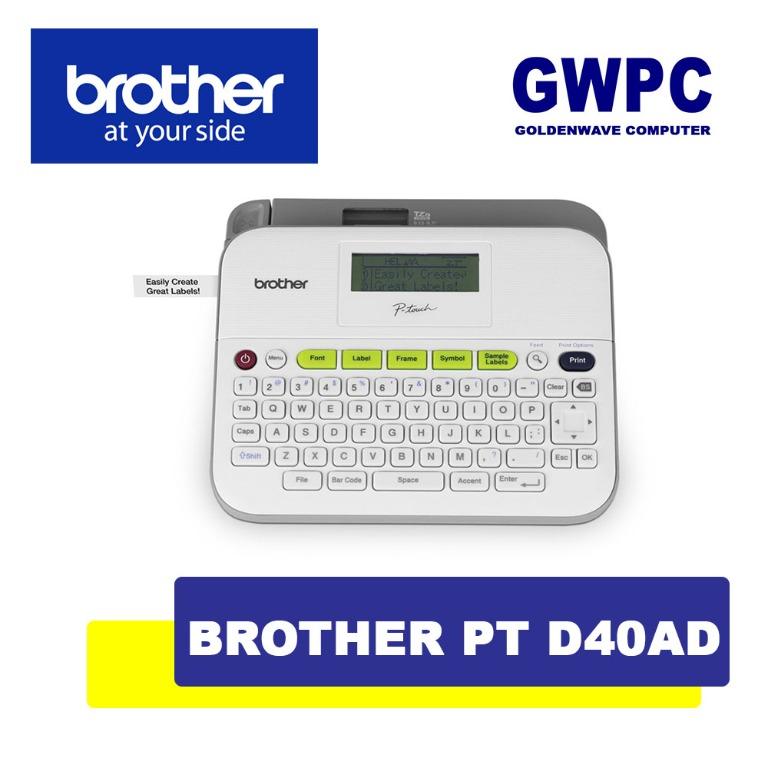 Brother PTD400AD Label Printer PT D400, Computers & Tech, Printers
