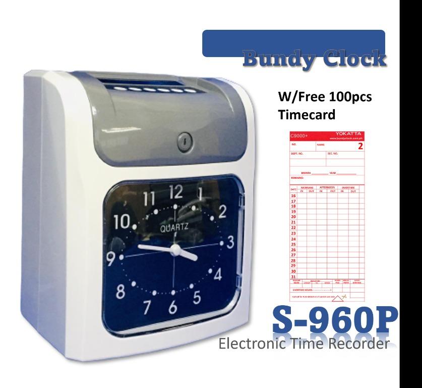 Bundy clock, Time recorder machine, DTR bundy clock, office bundy clock