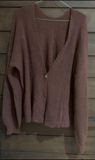 cardigan knit caramel