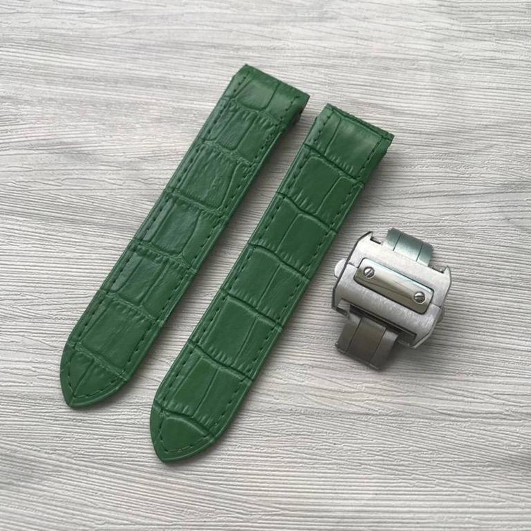 Cartier santos 100 hotsell watch leather strap