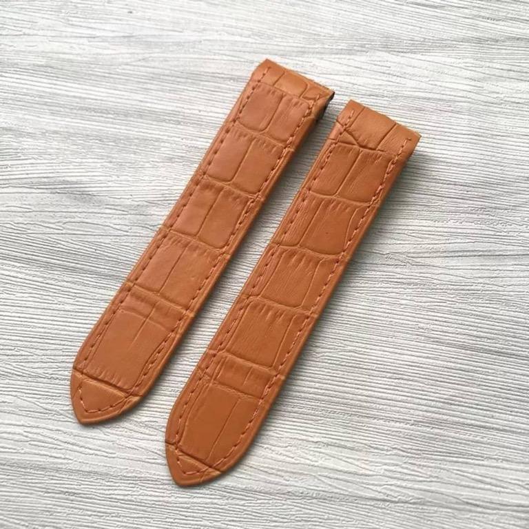 Cartier santos 100 cheap watch leather strap