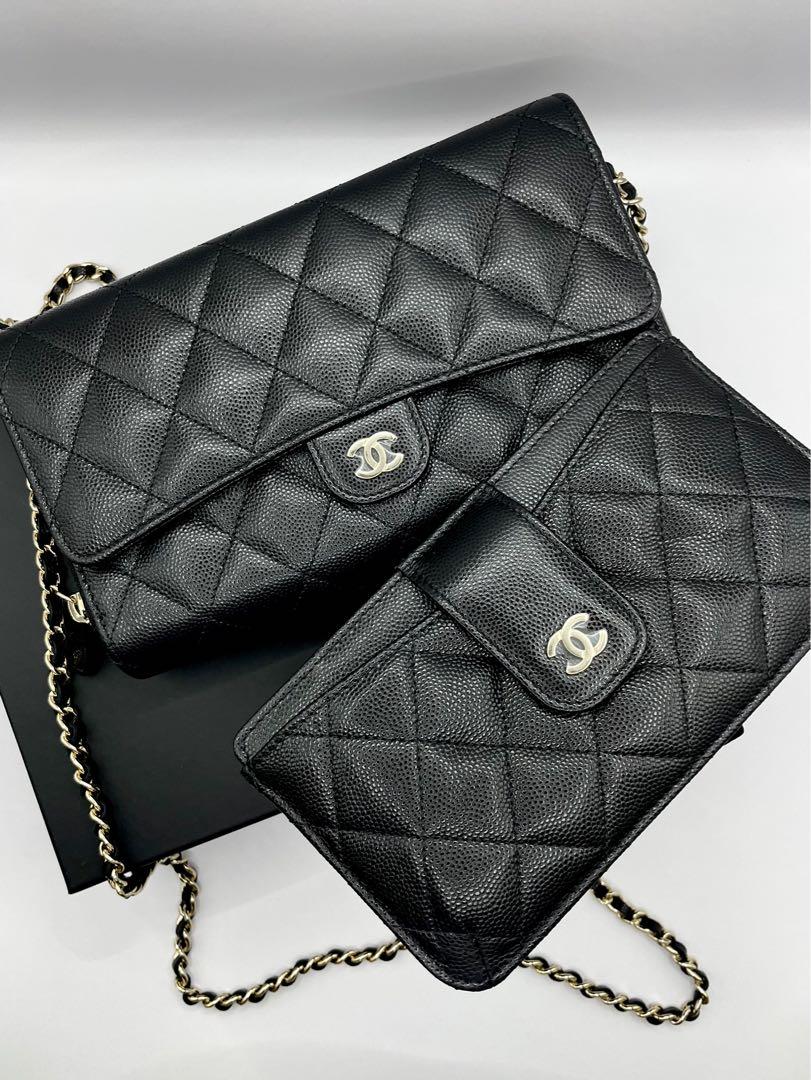 Chanel wallet on discount chain with phone case