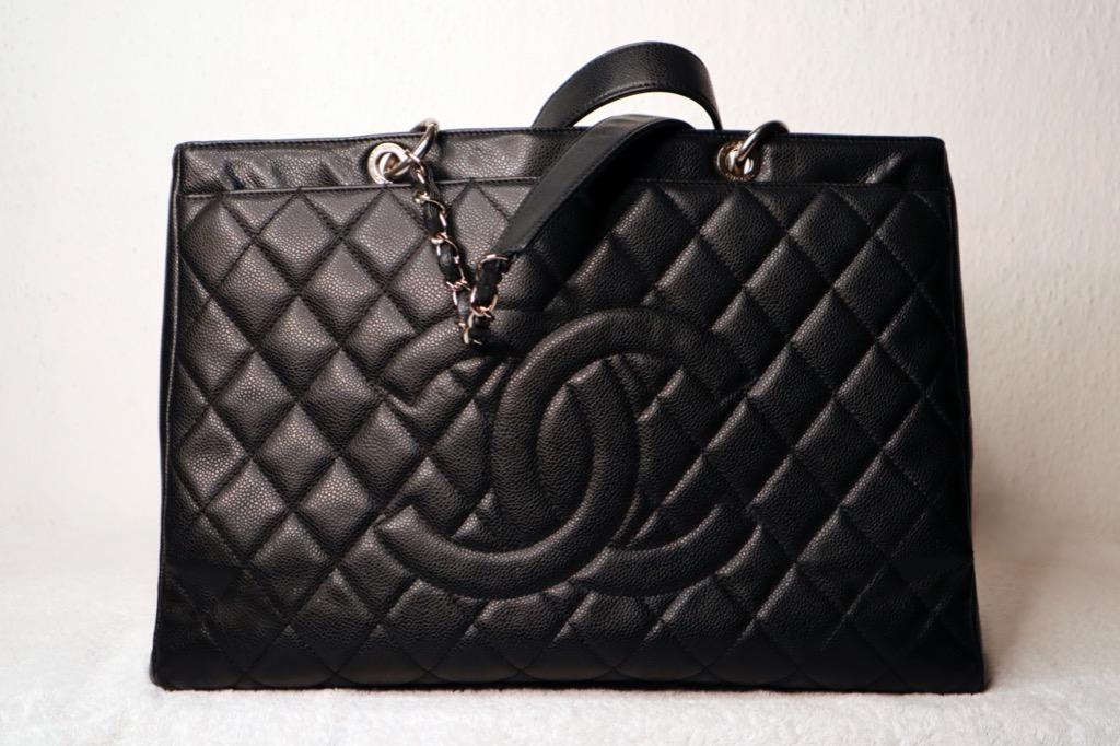 Black tote bag with silver deals hardware