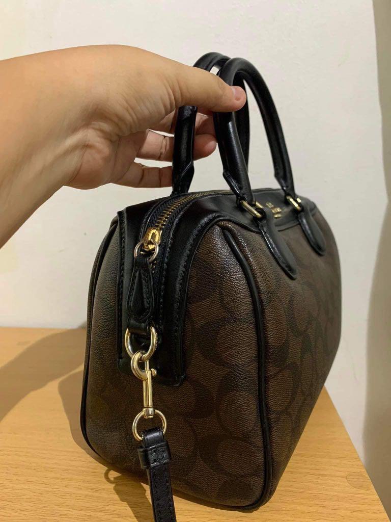 Coach mini bennett embossed black hotsell