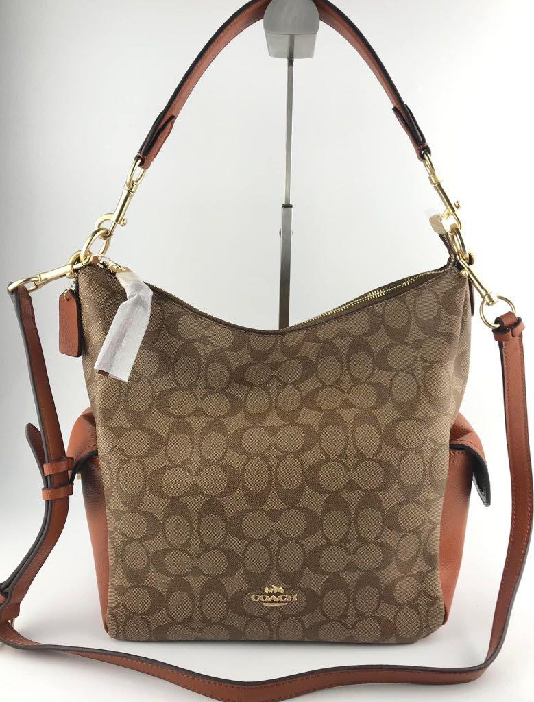 Coach Pennie Shoulder Bag in Signature Canvas, Women's Fashion, Bags