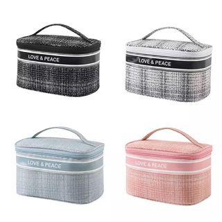 Cosmetic Bag Zipper Opening Wear-resistant Polyester Professional Toiletries