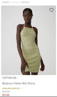 Cotton on green dress