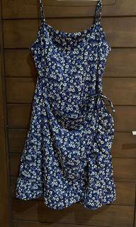 Cotton on mini dress navy flower