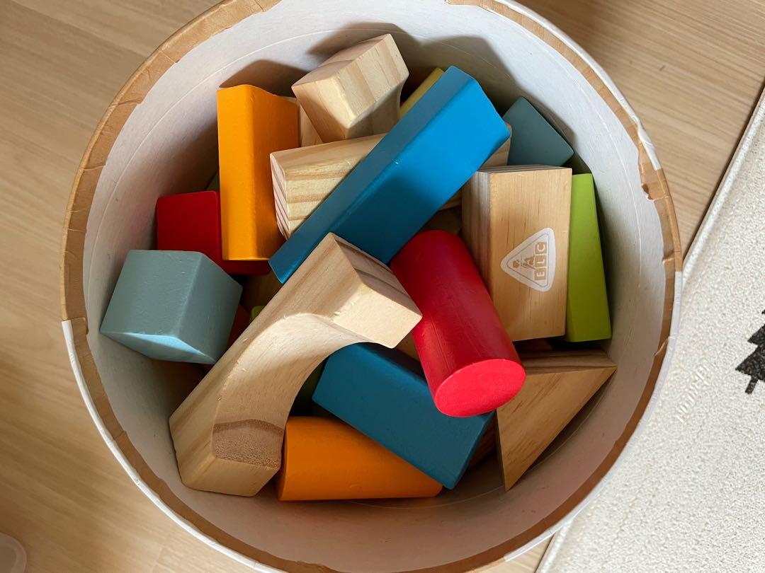 ELC Wooden Bricks Building Blocks 75 pc, Hobbies & Toys, Toys & Games on Carousell