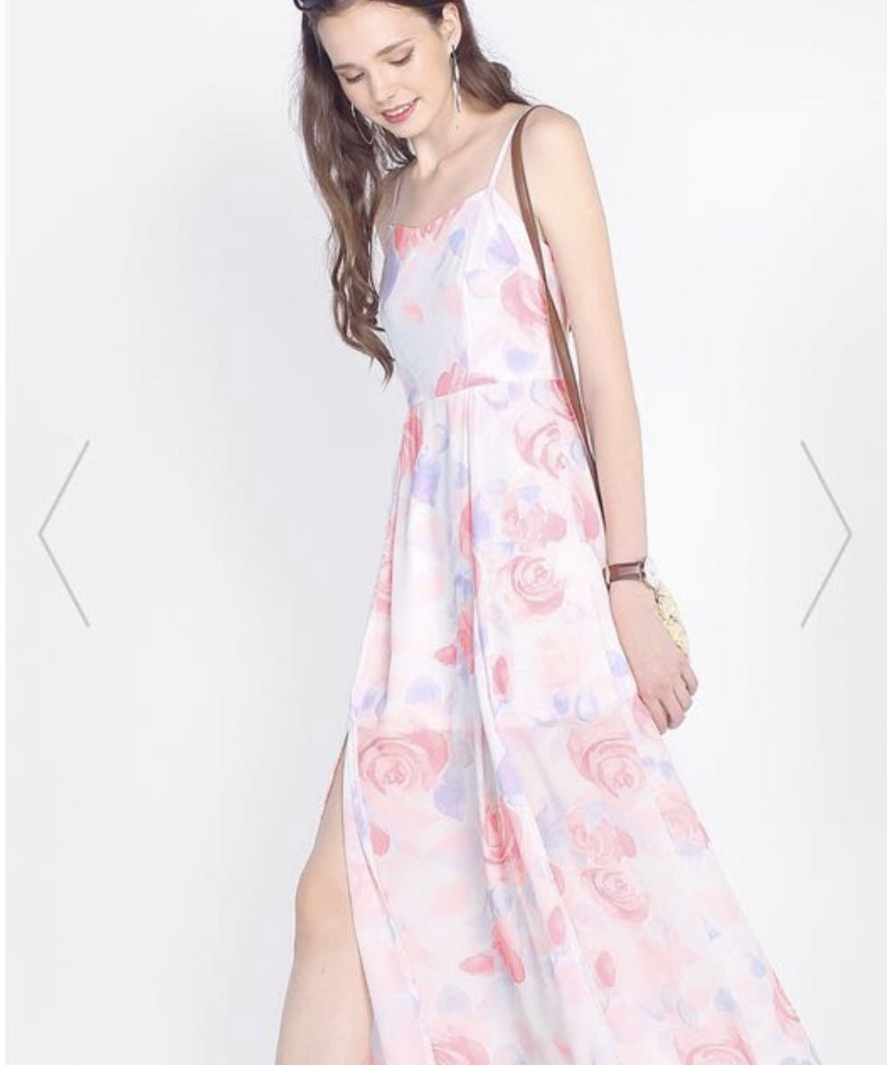 Oasis coral bow dress online