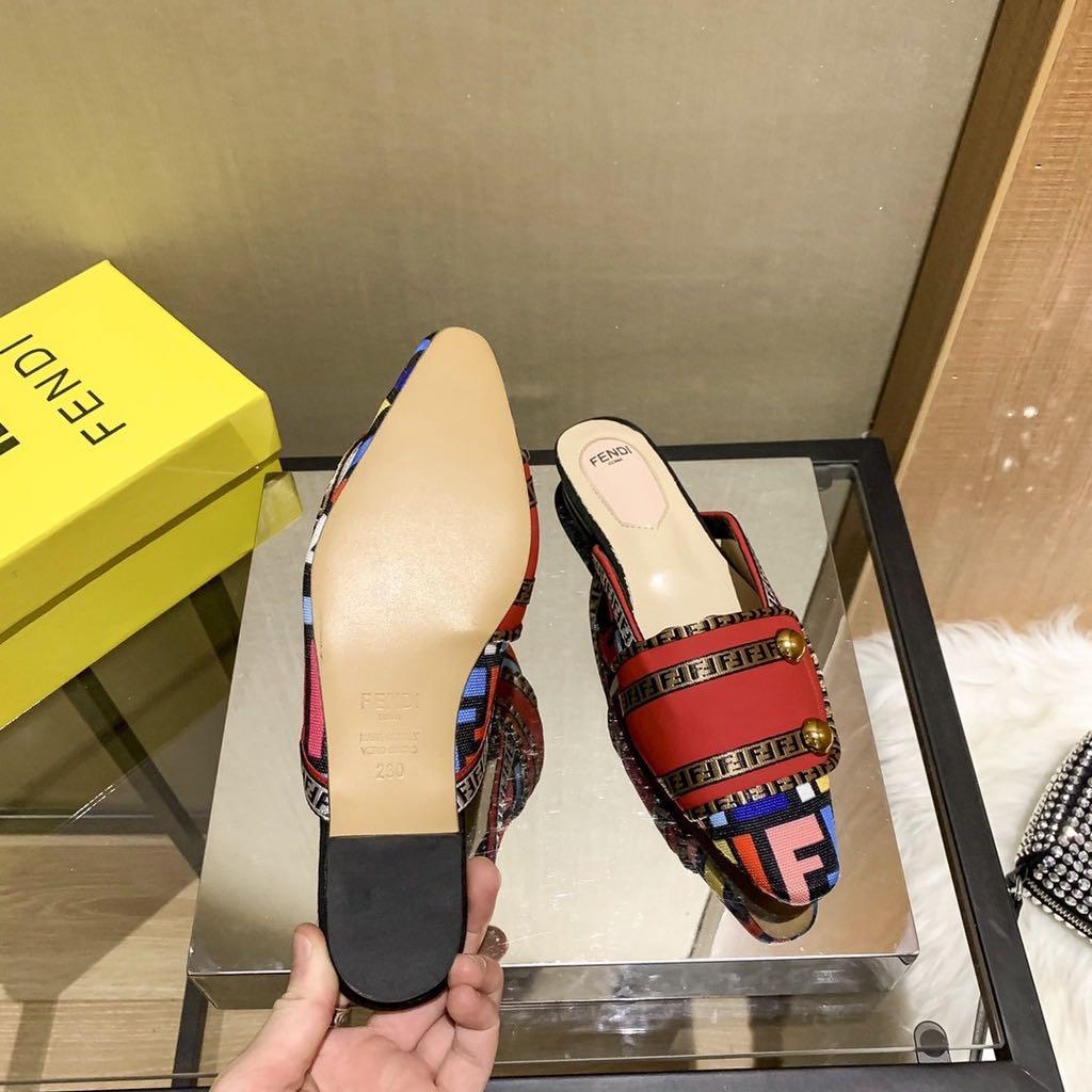 Fendi sabots fabric 2025 sandals