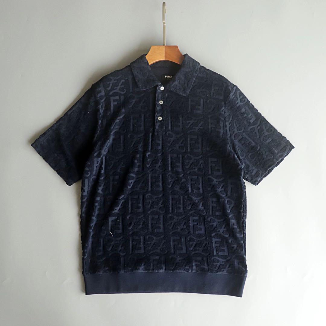 Fendi Terry Cloth Polo Shirt