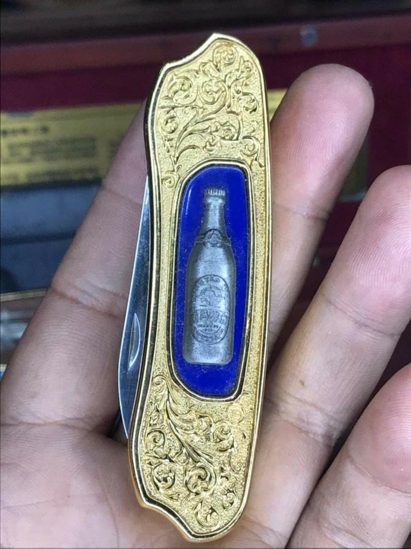 Folding knife (Category: Knives & Chopping Boards) located in Baguio. Submitted by nalyns_unique_finds (Listing ID 1161716196, Image 2). Description: brass and stainless material.