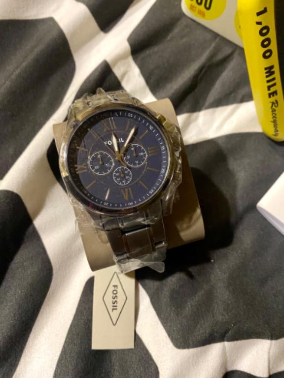 Flynn chronograph smoke stainless steel watch 2025