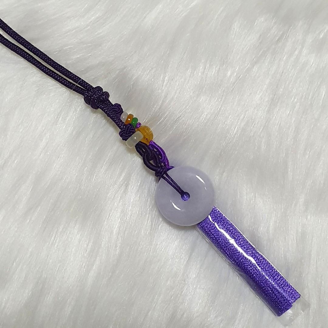Purple jade necklace hot sale